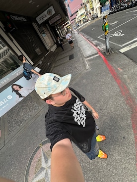 「MARTINE ROSE（マーティンローズ）のアイテム」を使った、Rafael さん（メンズ・177cm）の夏コーディネート
