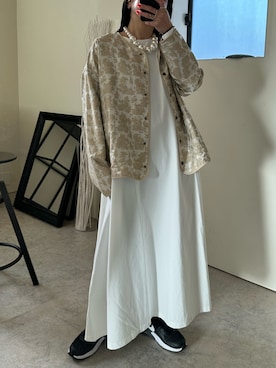 「シンフルコーデ」｜「アイテム（ワンピース/ドレス）」を使った、MΛM♡さん（レディース・156cm）の春コーディネート
