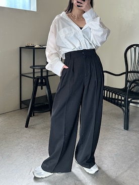 「ULEULA（ウルア）のアイテム（パンツ）」を使った、MΛM♡さん（レディース・156cm）の春コーディネート