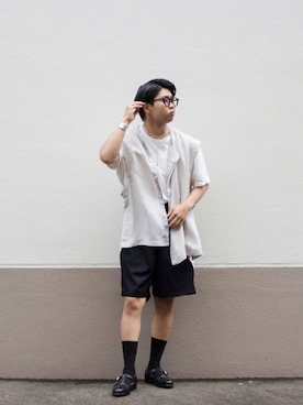 「UNIQLO U」｜kaiseiさん（メンズ・166cm）の夏コーディネート