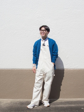 「LEE」｜「アイテム（サロペット/オーバーオール）」を使った、kaiseiさん（メンズ・166cm）の秋コーディネート