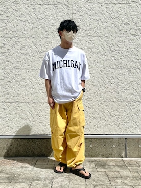 「CPCM」｜「アイテム（カーゴパンツ）」を使った、kaiseiさん（メンズ・166cm）の夏コーディネート