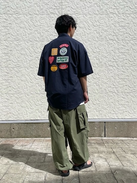 「CPCM」｜「アイテム（カーゴパンツ）」を使った、kaiseiさん（メンズ・166cm）の夏コーディネート