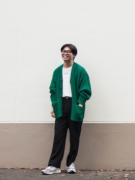 「ニューバランス992」｜「アイテム（スラックス）」を使った、kaiseiさん（メンズ・166cm）の秋コーディネート