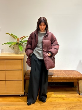 「URBAN RESEARCH」｜「アイテム（ジャケット/アウター）」を使った、サ トさん（レディース・166cm）の冬コーディネート