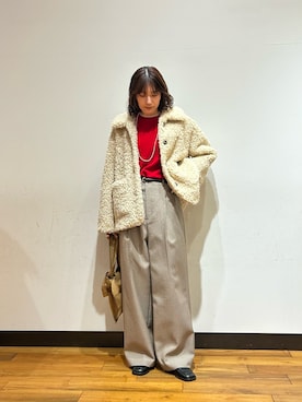 「アイテム（その他アウター）」を使った、サ トさん（レディース・166cm・20代）の冬コーディネート