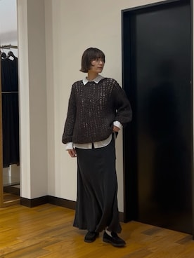 「URBAN RESEARCH（アーバンリサーチ）のアイテム（ニット/セーター）」を使った、サ トさん（レディース・167cm）の秋コーディネート