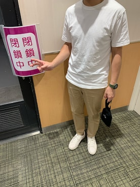 「NOLLEY’S（ノーリーズ）のアイテム」を使った、TomoKiMaさん（メンズ・166cm）の夏コーディネート