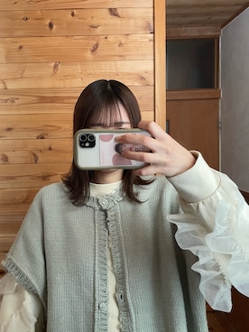 「LVEU.（ラブユ.）のアイテム（セットアップ）」を使った、ごんごんさん（レディース・166cm）の冬コーディネート