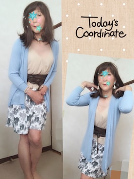 「KOBE LETTUCE（コウベレタス）のアイテム（セットアップ）」を使った、kurumi0118さん（レディース・168cm）の夏コーディネート
