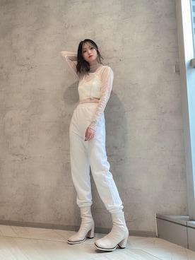 「ENVYM（アンビー）のアイテム（パンツ）」を使った、MYUさん（レディース・165cm）の秋コーディネート