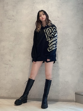 「ENVYM（アンビー）のアイテム（トップス）」を使った、MYUさん（レディース・165cm）の秋コーディネート