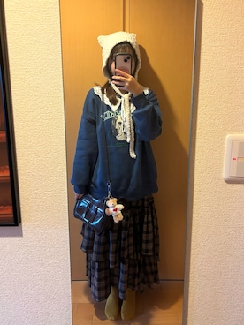 「brand ?（ブランド ?）のアイテム」を使った、琴莉さん（レディース・162cm）の冬コーディネート