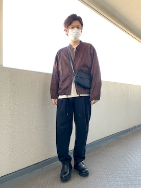 「MONKEY TIME（モンキータイム）のアイテム（ブルゾン）」を使った、Oshumanさん（メンズ・169cm）の秋コーディネート