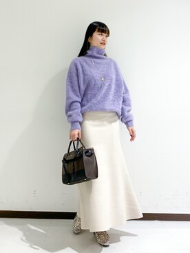 「Rouge vif（ルージュヴィフ）のアイテム（アクセサリー）」を使った、すずらんさん（レディース・161cm）の秋コーディネート