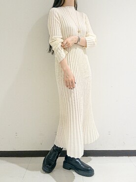 「Rouge vif（ルージュヴィフ）のアイテム（アクセサリー）」を使った、すずらんさん（レディース・161cm）の秋コーディネート