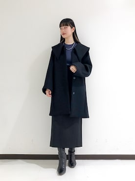 「Rouge vif（ルージュヴィフ）のアイテム（アクセサリー）」を使った、すずらんさん（レディース・161cm）の冬コーディネート