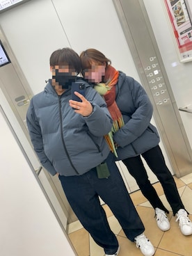 「ペアルック」｜「アイテム（ジャケット/アウター）」を使った、tororoppiさん（レディース・158cm）の冬コーディネート