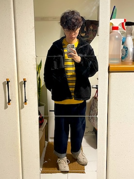 「アイテム（スマホケース/カバー、その他）」を使った、ユンさん（メンズ・174cm）の冬コーディネート