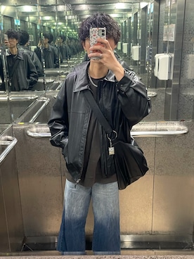 「アイテム（その他アウター）」を使った、ユンさん（メンズ・174cm）の秋コーディネート