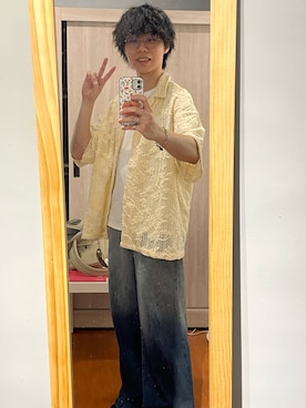「アイテム（リング）」を使った、ユンさん（メンズ・174cm）の夏コーディネート