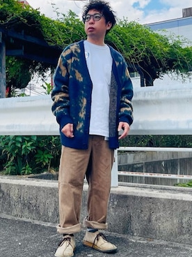 「アイテム（カーディガン/ボレロ）」を使った、はせぴょんさん（メンズ・159cm）の秋コーディネート