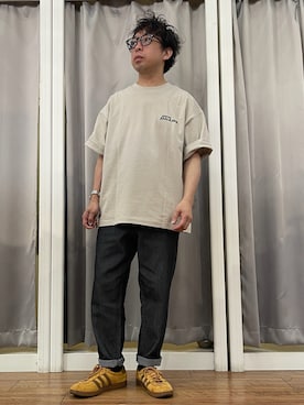 「JINS（ジンズ）のアイテム」を使った、はせぴょんさん（メンズ・159cm）の夏コーディネート