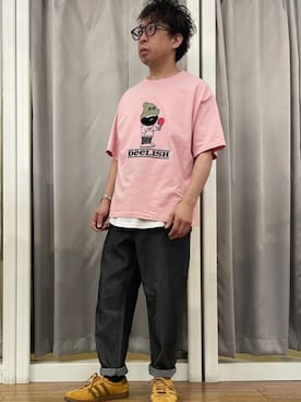 「JINS（ジンズ）のアイテム」を使った、はせぴょんさん（メンズ・159cm）の夏コーディネート
