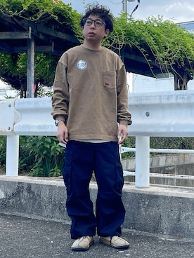 「アイテム（Tシャツ/カットソー）」を使った、はせぴょんさん（メンズ・159cm・40代）の冬コーディネート