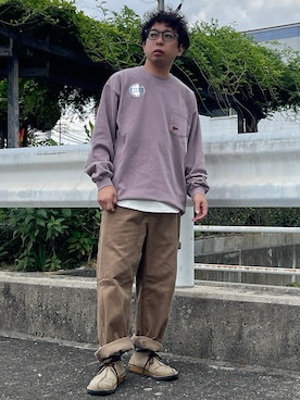 「アイテム（シューズ）」を使った、はせぴょんさん（メンズ・159cm）の秋コーディネート