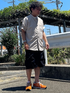 「アイテム（シャツ/ブラウス）」を使った、はせぴょんさん（メンズ・159cm・40代）の夏コーディネート