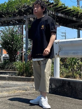 「アイテム（スニーカー）」を使った、はせぴょんさん（メンズ・159cm・40代）の秋コーディネート