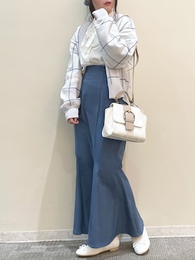 「アイテム（バレエシューズ）」を使った、sayakaさん（レディース・153cm・10代）の春コーディネート