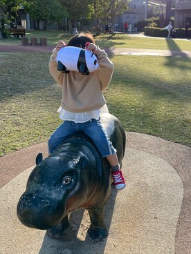 「RUGGEDWORKS（ラゲッドワークス）のアイテム（パンツ）」を使った、lilyさん（キッズ・90cm）の秋コーディネート