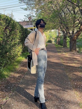 「G.O.C（ジーオーシー）のアイテム（トップス）」を使った、クロスケ（kuro_suke）さん（メンズ・174cm）の秋コーディネート