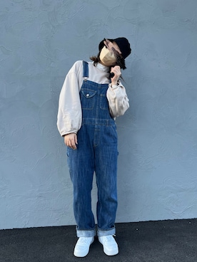「SM2（エスエムツー）のアイテム（オールインワン・サロペット）」を使った、minさん（レディース・160cm）の冬コーディネート