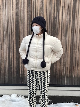 「Cider（Cider）のアイテム（ジャケット/アウター）」を使った、なぎささん（レディース・167cm）の冬コーディネート
