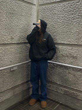 「アイテム（スリッポン）」を使った、なぎささん（レディース・167cm）の秋コーディネート