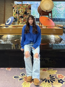 「アイテム（スリッポン）」を使った、なぎささん（レディース・167cm・20代）の秋コーディネート