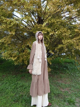 「classicalelf（クラシカルエルフ）のアイテム（ワンピース/ドレス）」を使った、いいだゆうたさん（レディース・188cm）の冬コーディネート