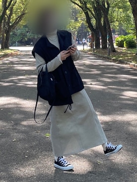 「RETRO GIRL（レトロガール）のアイテム（ジャケット/アウター）」を使った、みつさん（レディース・157cm）の春コーディネート