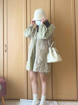 emaさん（レディース・156cm）の冬コーディネート