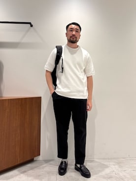 「アイテム（バックパック/リュック）」を使った、muraoさん（メンズ・175cm）の夏コーディネート