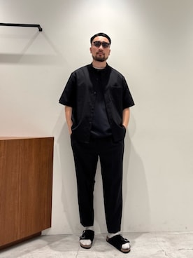 「BIRKENSTOCK（ビルケンシュトック）のアイテム」を使った、muraoさん（メンズ・175cm）の夏コーディネート