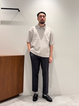 「アイテム（チノパンツ）」を使った、muraoさん（メンズ・175cm）の夏コーディネート