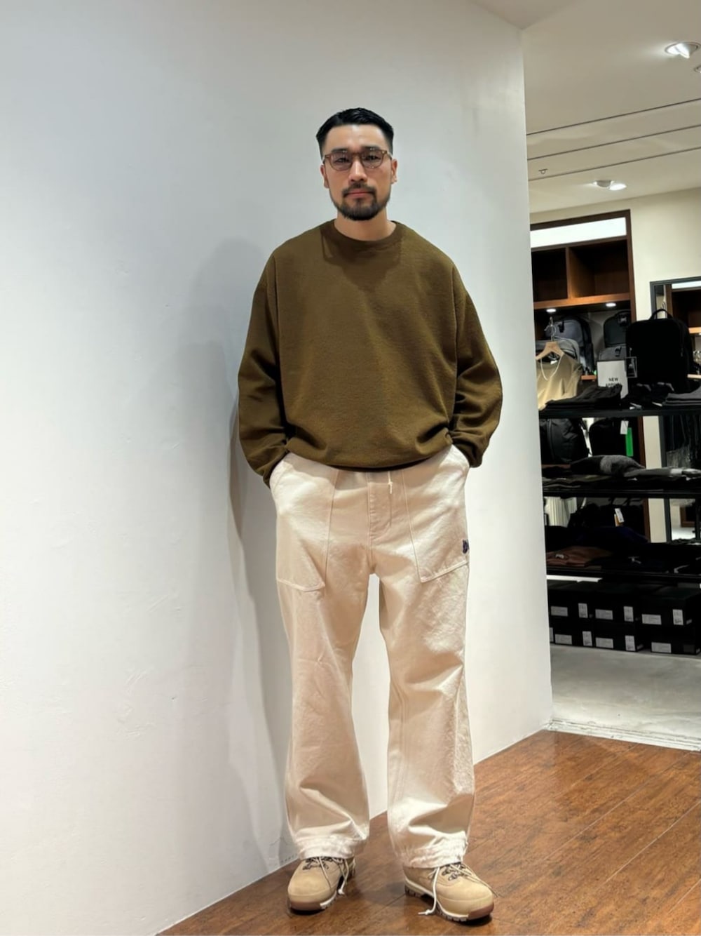 muraoさんの「【別注】 ＜KANEKO OPTICAL（金子眼鏡）＞ John SGLS/アイウェア（KANEKO OPTICAL）」を使ったコーディネートの1枚目の写真