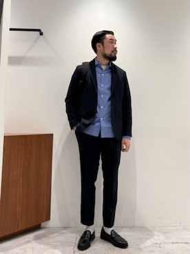 「アイテム（セットアップ）」を使った、muraoさん（メンズ・175cm）の夏コーディネート