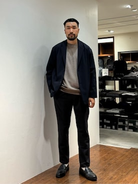 「BEAUTY&YOUTH UNITED ARROWS（ビューティーアンドユースユナイテッドアローズ）のアイテム（テーラードジャケット）」を使った、muraoさん（メンズ・175cm）の秋コーディネート