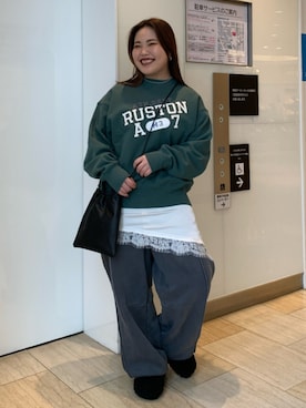 田口七海さん（レディース・151cm）の冬コーディネート