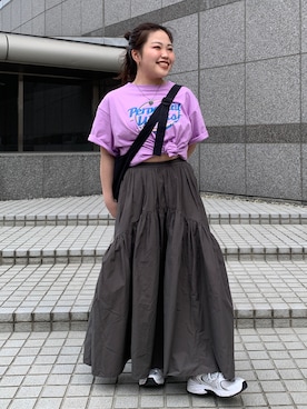 田口七海さん(レディース・151cm)の春コーディネート